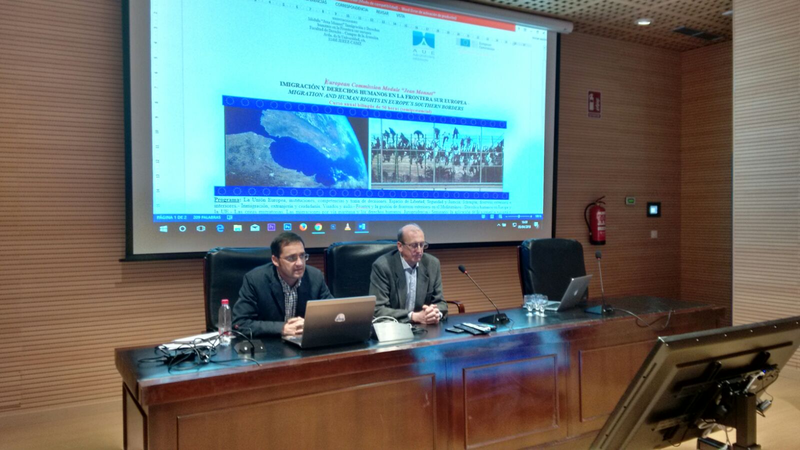 Inaugurado el Módulo Jean Monnet «Inmigracion y derechos humanos en la frontera sur europea – Immigration and human rights in europe´s southern borders»