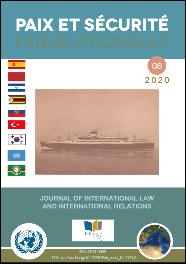 Publicado el número 8 de la Revista Paix et Sécurité Internationales – Journal of International Law and International Relations