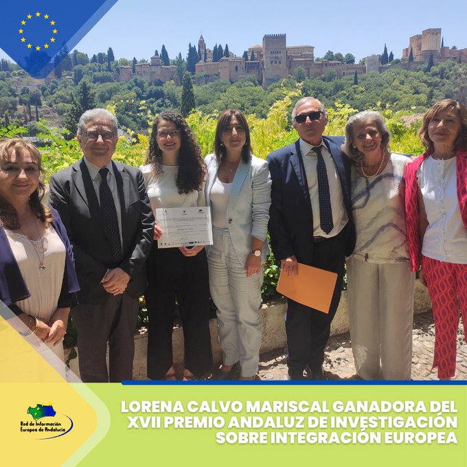 Acto de entrega del XVII Premio Andaluz de Investigación sobre Integración Europea de la Red de Información Europea de Andalucía a la Dra. Lorena Calvo Mariscal